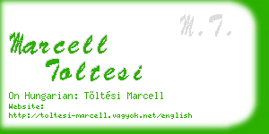 marcell toltesi business card
