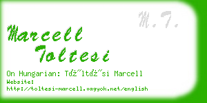 marcell toltesi business card